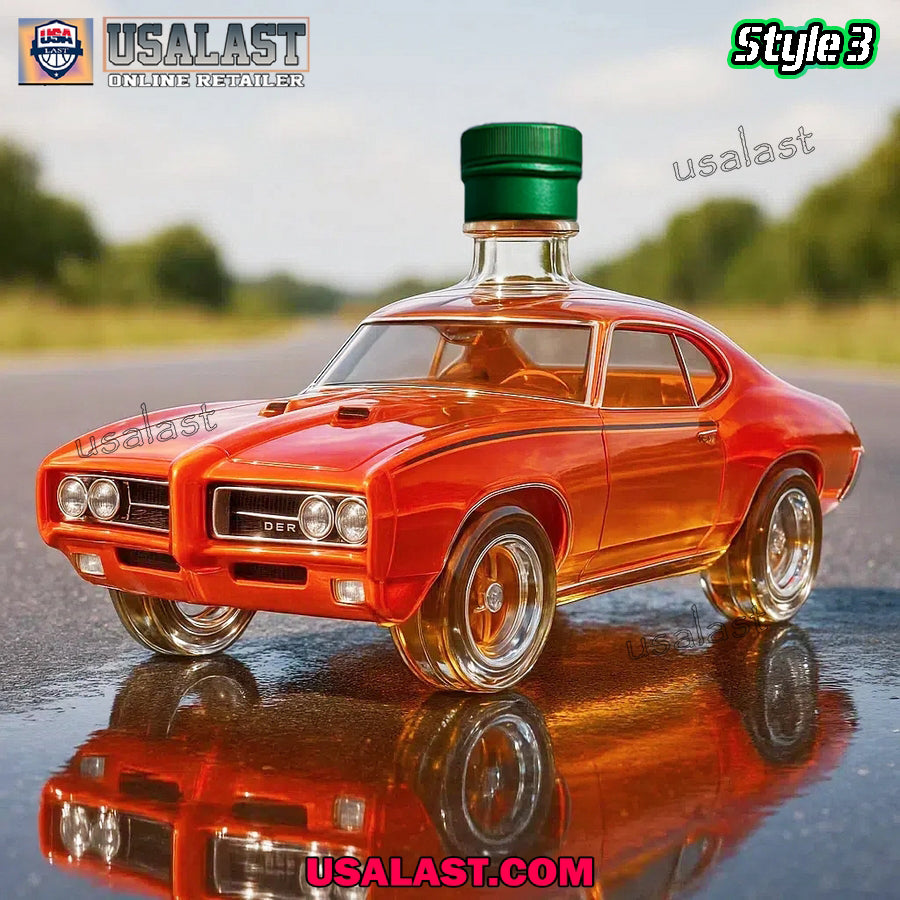 1969 Pontiac GTO Judge Car Whiskey Bottle