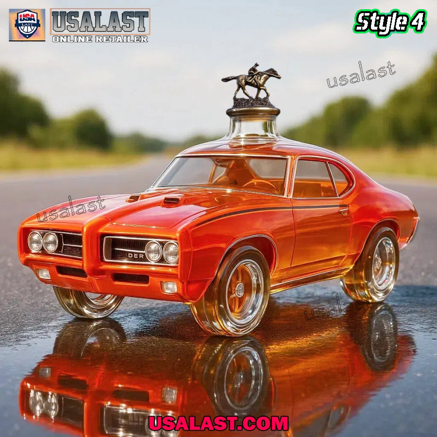 1969 Pontiac GTO Judge Car Whiskey Bottle