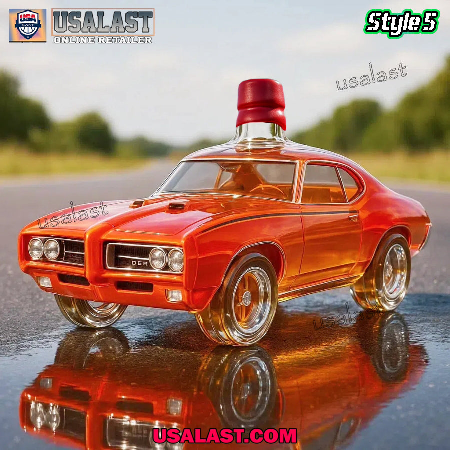 1969 Pontiac GTO Judge Car Whiskey Bottle