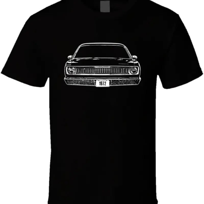 1972 Plymouth Duster Front End Silhouette Classic Muscle Car T Shirt Hoodie, Sweatshirt | RetroVerseTees.com