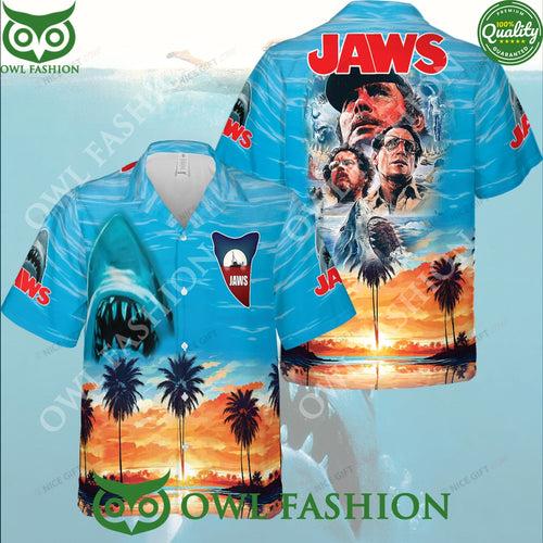 1975 Spielberg thriller JAWS Hawaii 3D Shirt
