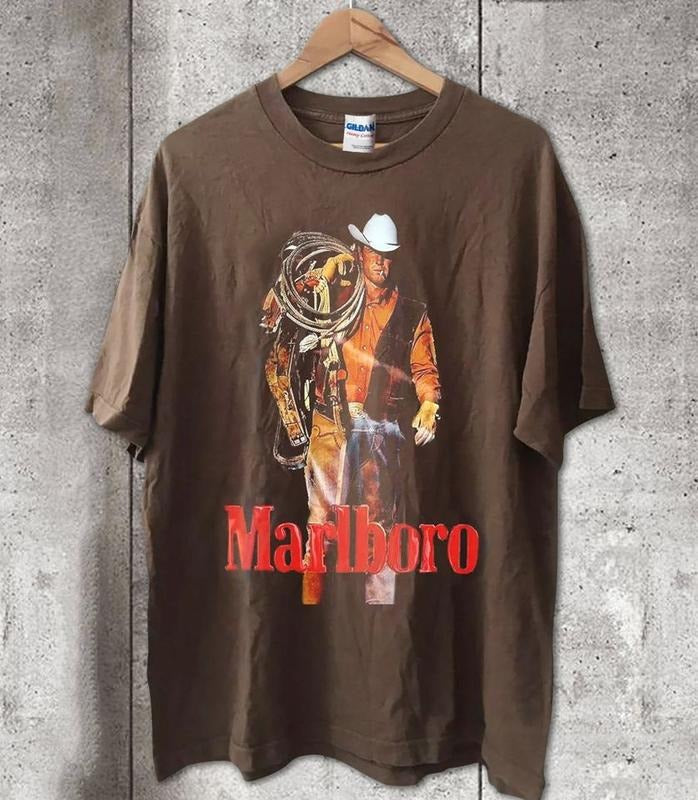 1990s Marlboro Cowboy Pocket T Shirt Horse, vintage Marlboro Cowboy vintage T-shirt, sweater and Hoodie Sweatshirt