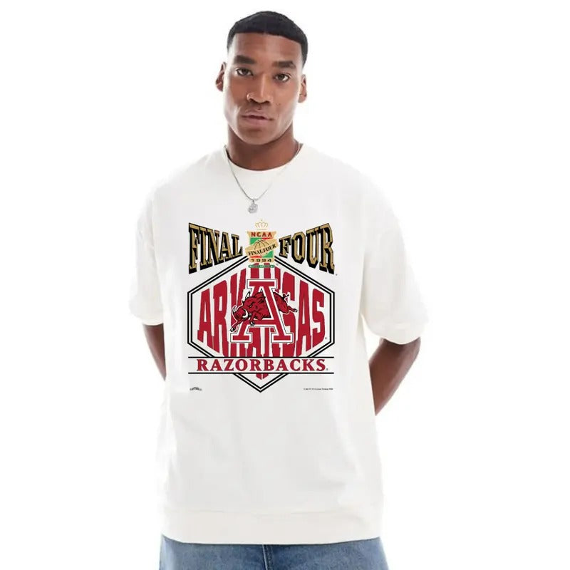 1994 NCAA Final Four Arkansas Championship T-Shirt - Men's Classic Fit Cotton  Graphic T-shirt 