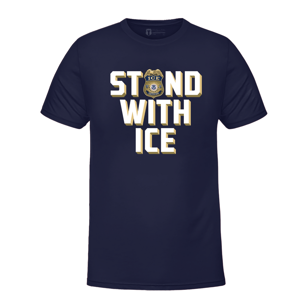 Stand With ICE T-Shirt Hoodie, Sweatshirt | RetroVerseTees.com (Image 1)