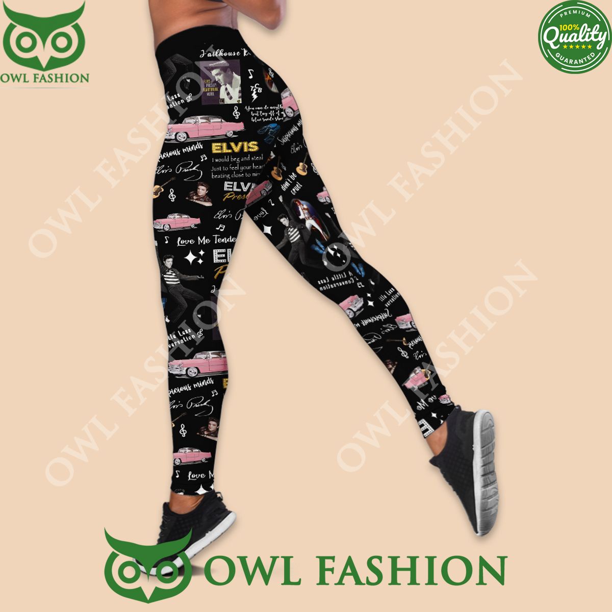 I Still Listen To Elvis Presley Limited Criss Cross Leggings