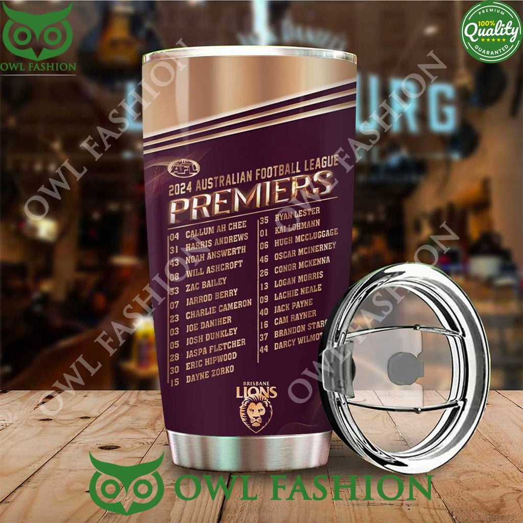 Brisbane Lions Believed 2024 AFL Australian Football League Premiers Tumbler Cup