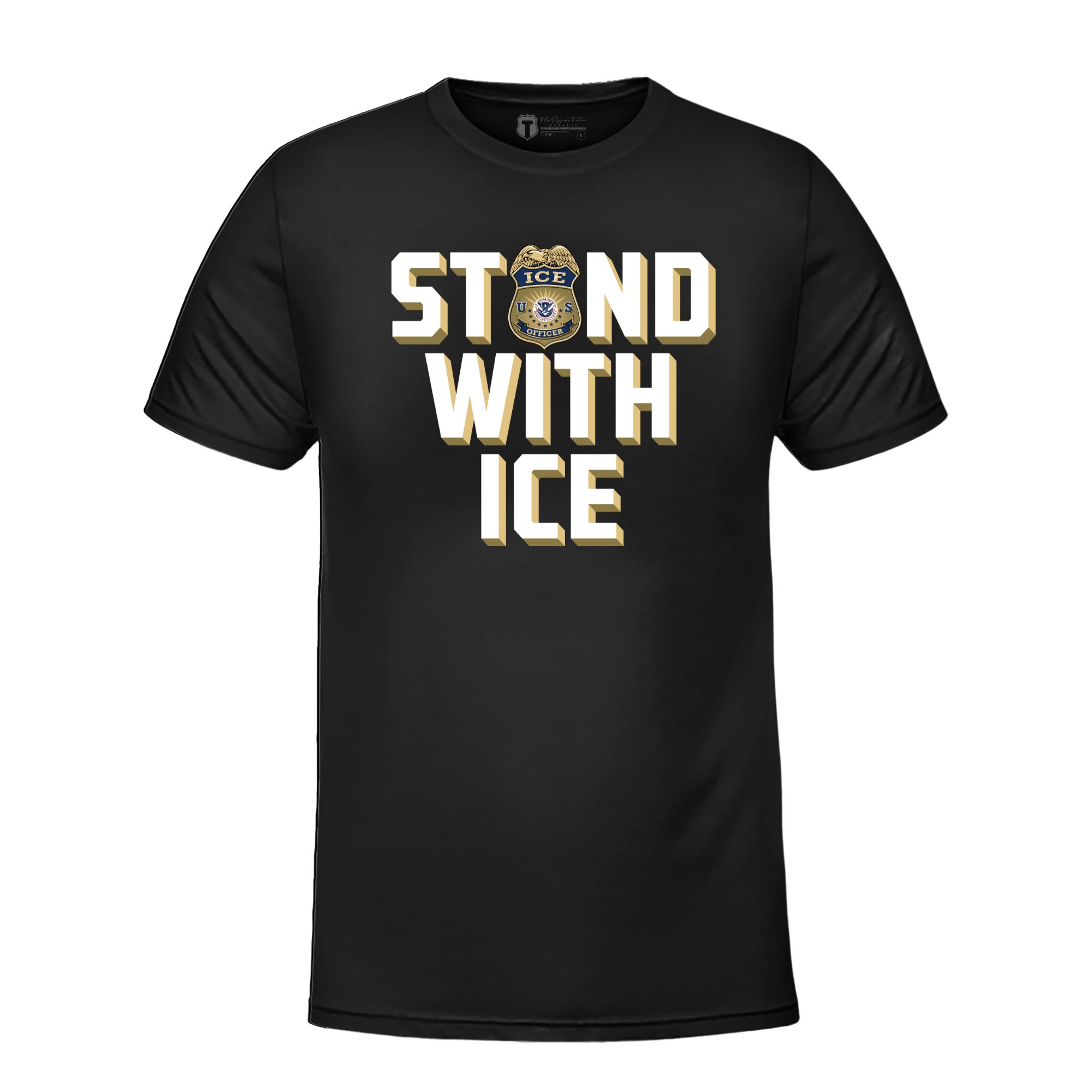 Stand With ICE T-Shirt Hoodie, Sweatshirt | RetroVerseTees.com (Image 2)