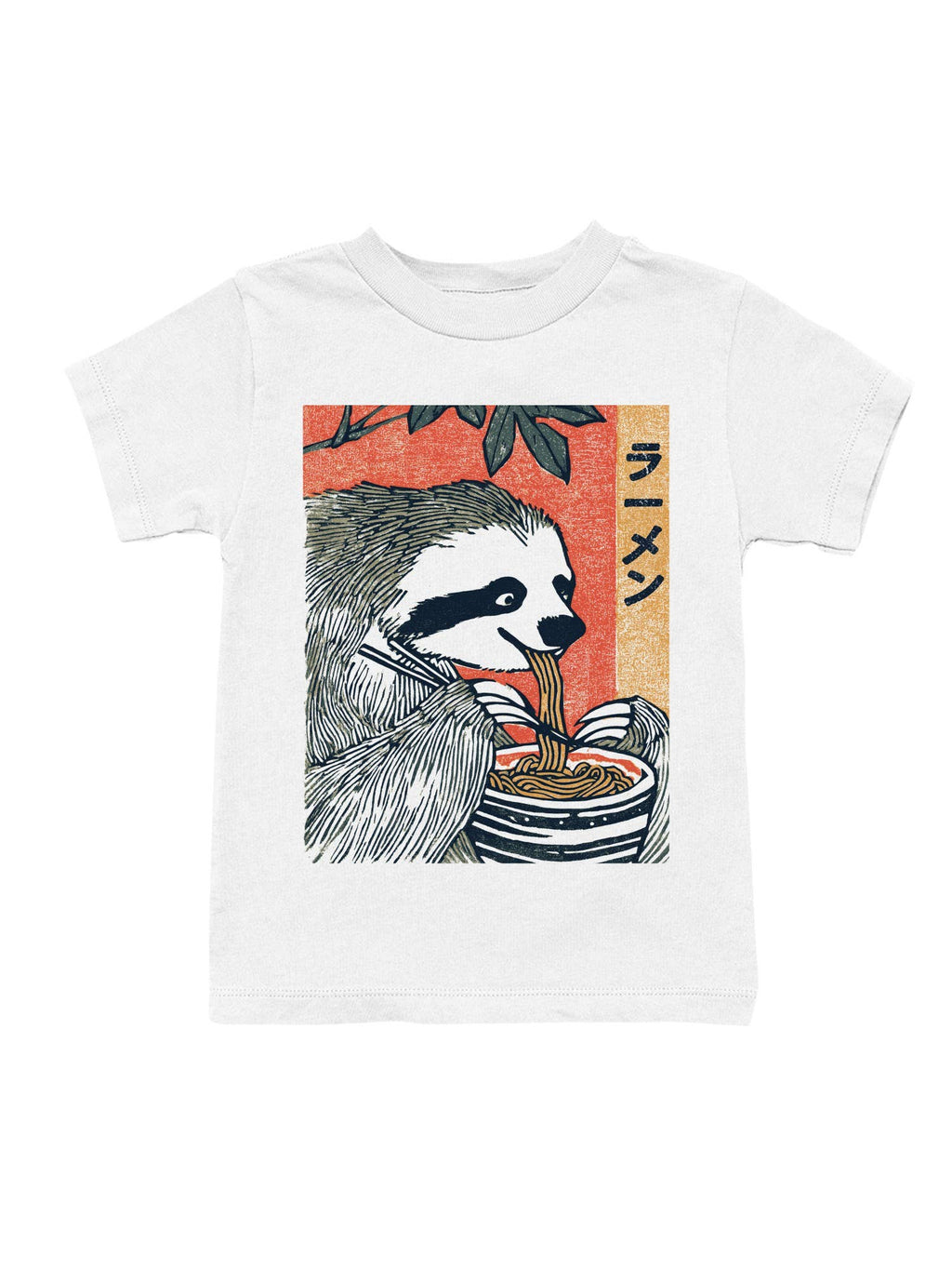 Sloth Ramen Art with Japanese Text Youth's T-Shirt