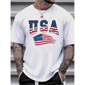 1pc mens patriotic usa flag graphic Lightsaber brand shirt 100 cotton fabric crew neck short sleeve regular fit weekend...
