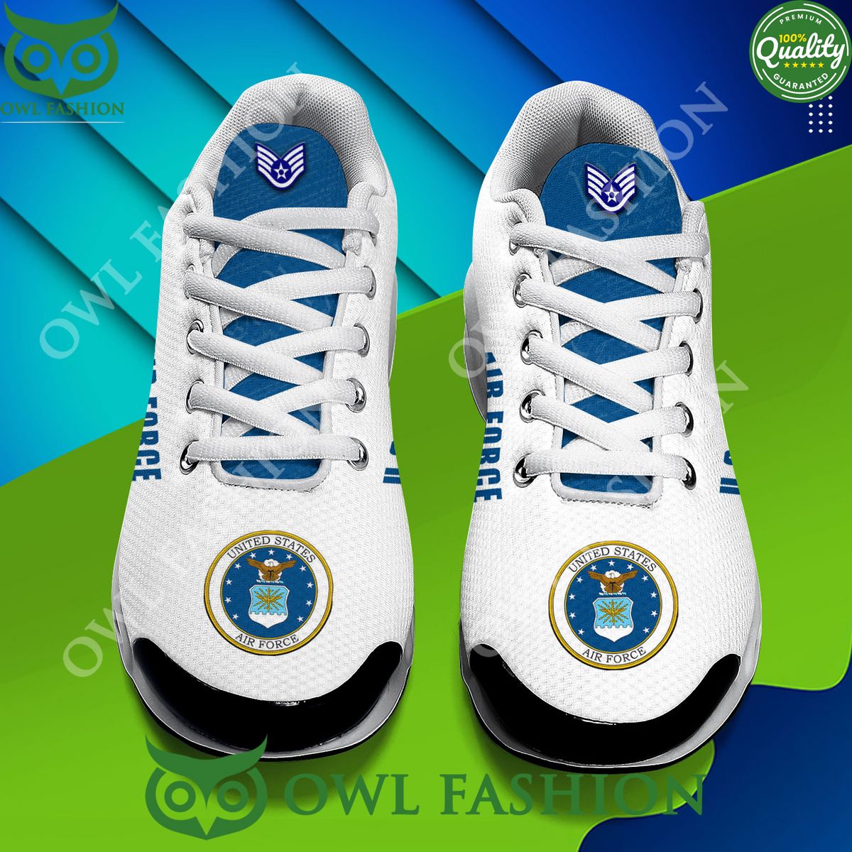 Eagle US Air Force Custom name White Air max shoes