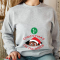 1st Christmas On The Inside Sweatshirt, Christmas Afro Baby Announcement Hoodie, Santa Pregnant Wife Gift Sweater,...