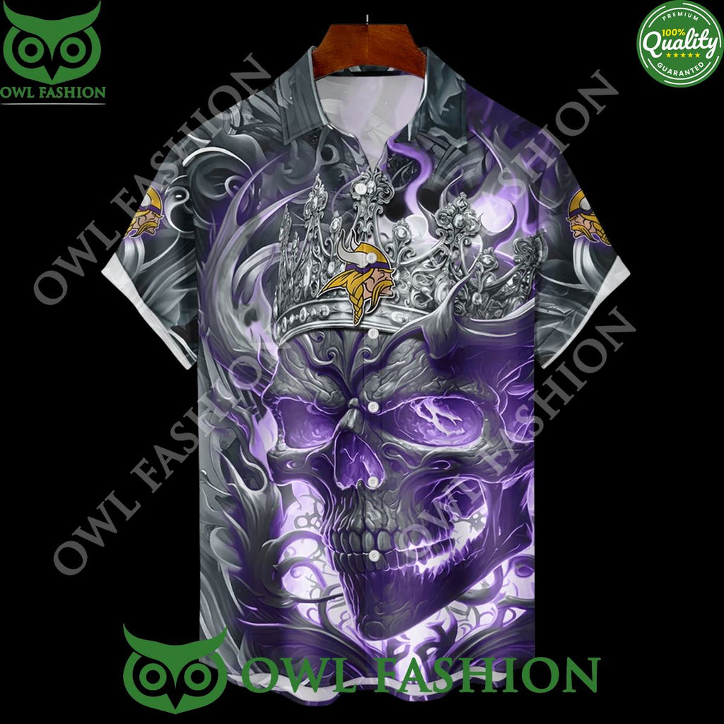 Personalized Minnesota Vikings The Purple and Gold Skull Crown Special Hoodie shirt
