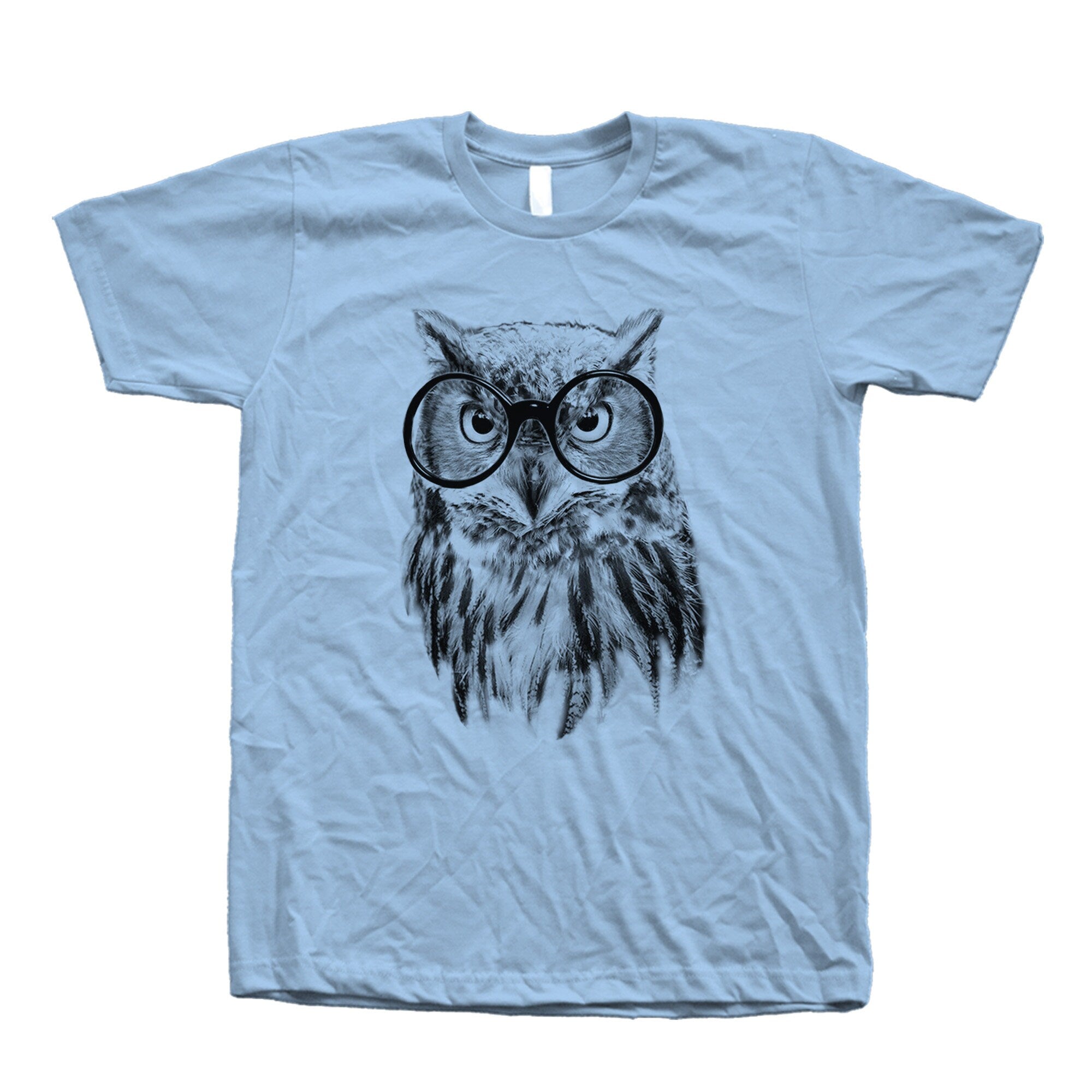 Owl Glasses Nature Animal Unisex T-shirt, Sweatshirt, Hoodie (3)