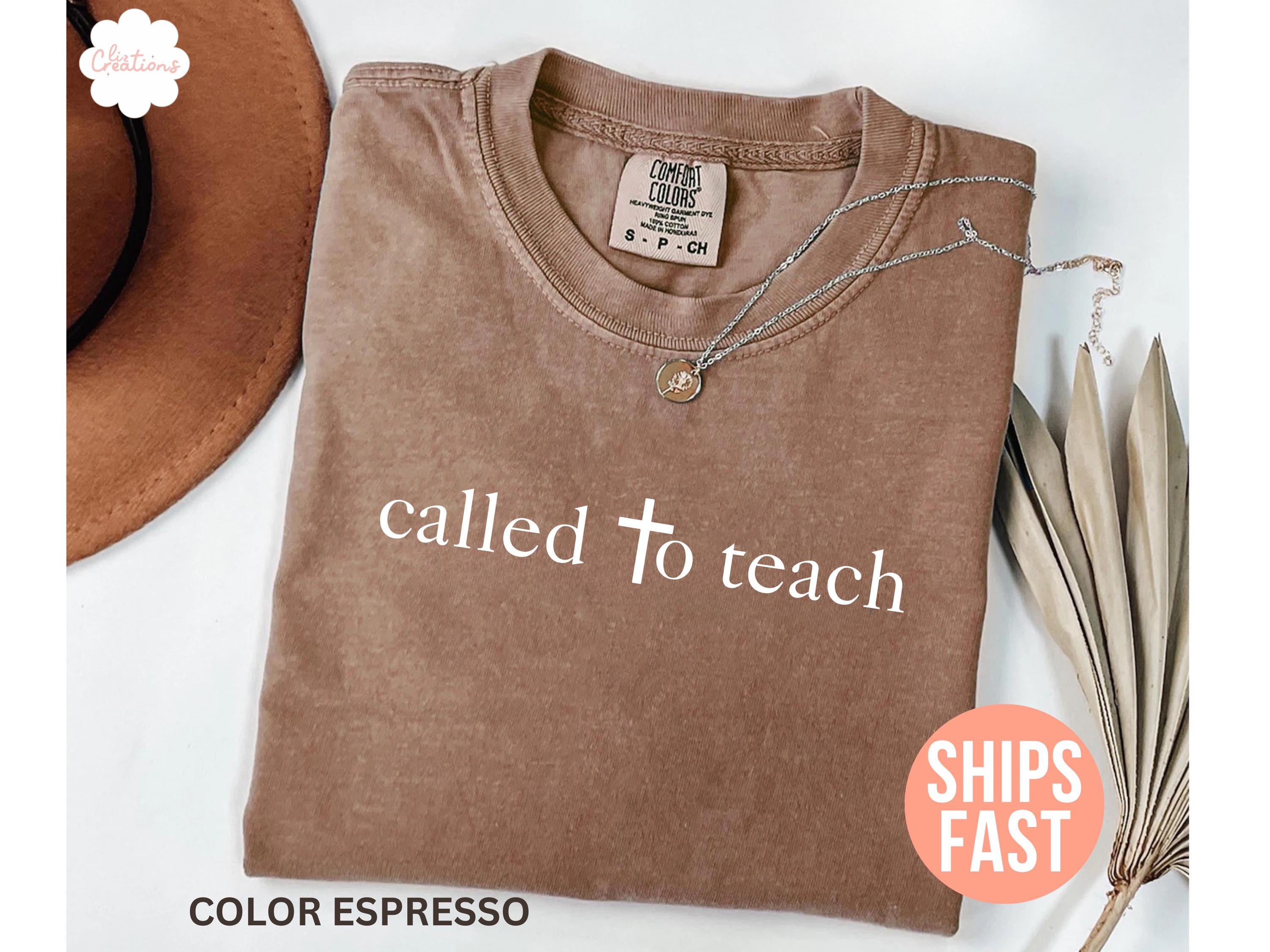 Comfort Colors Christian Teacher Teacher Appreciation Bible School Religious Christian School Minimalist Tee (3)