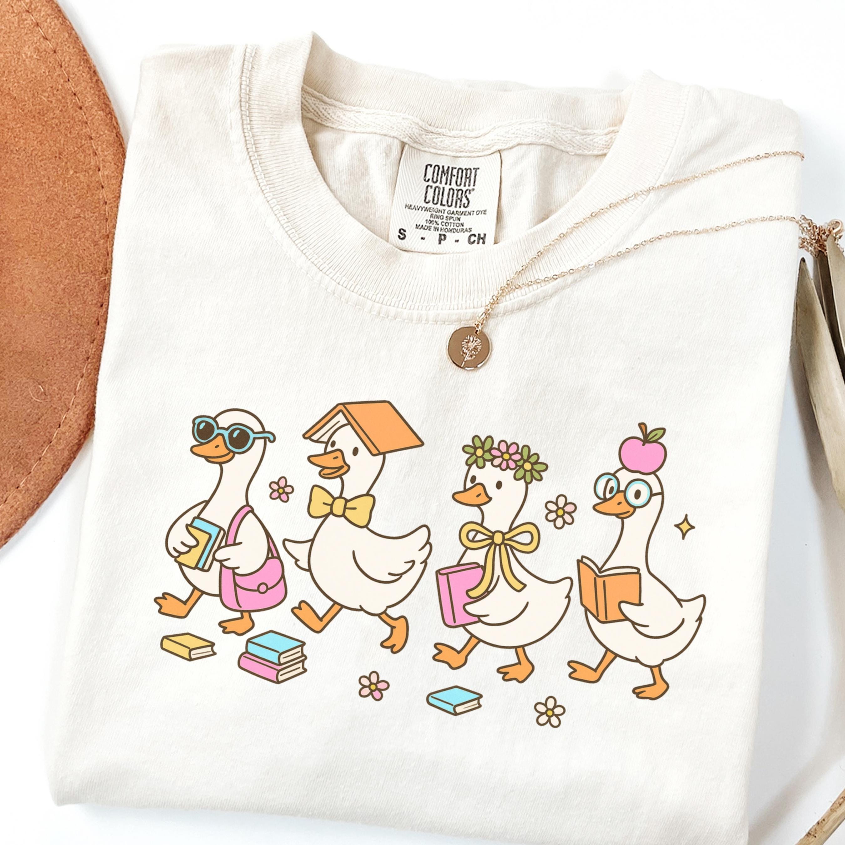Comfort Colors Teacher Kindergarten Teacher Teacher Goose Preschool Teacher First Grade Back School (3)