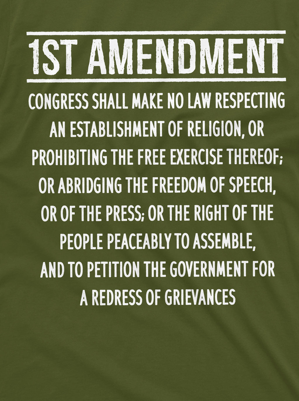 Patriotic Constitution 1st Amendment Freedom Speech Democracy Usa 4th July Tee (3)