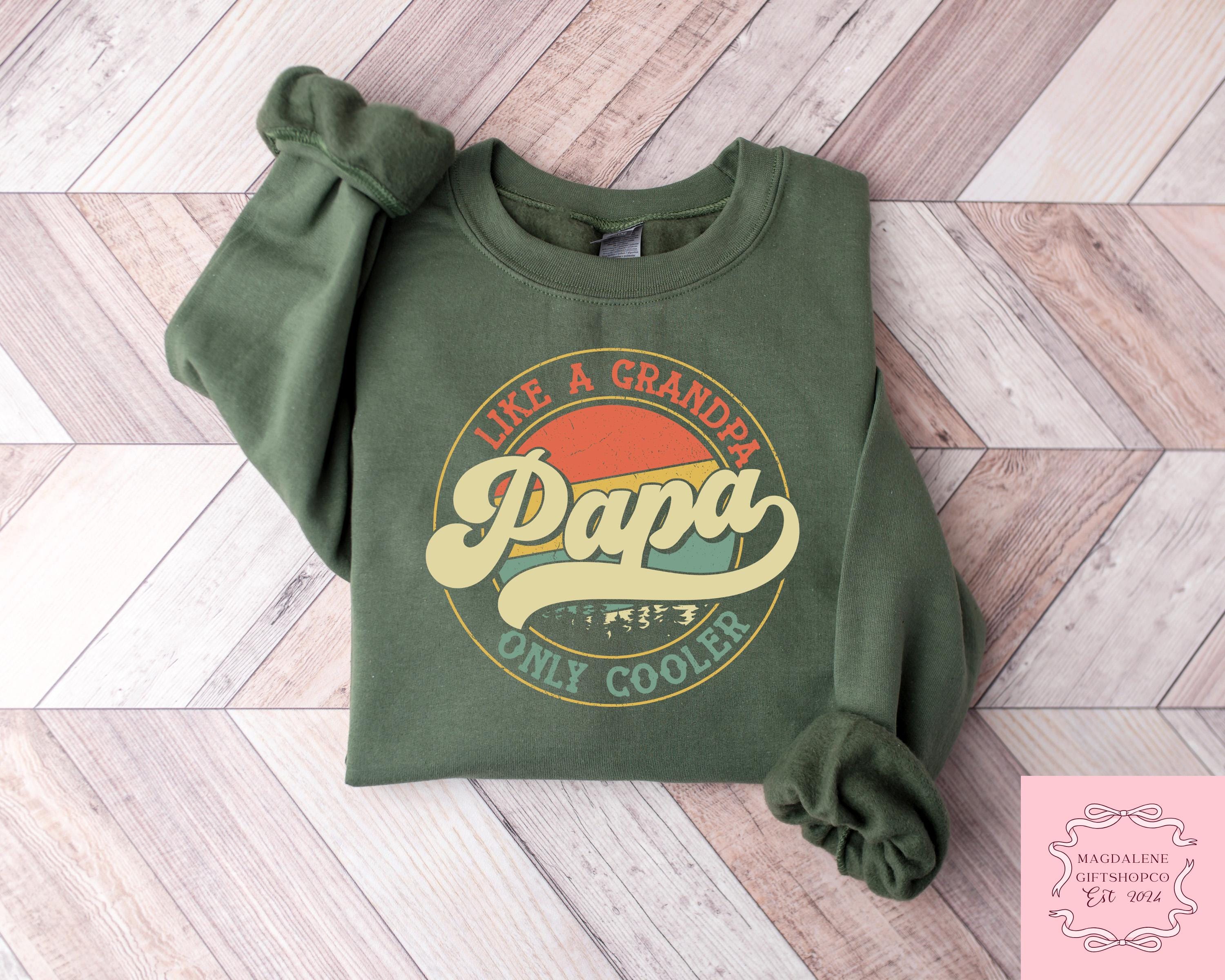 Retro Comfort Papa Father'S Day Papa Like Grandpa Only Cooler Father'S Day Grandpa Tee (3)