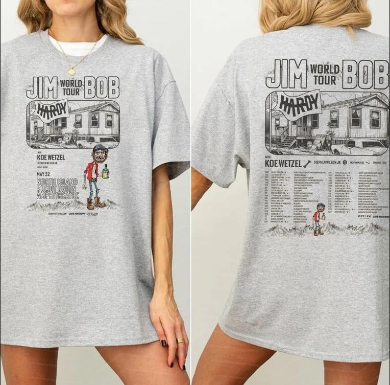 2 Side JIM Shirt, Hardy And Koe 2025 For Fans Hoodie, Sweatshirt | RetroVerseTees.com