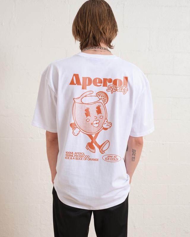 2 Sides APEROL SPRITZ T-SHIRT, Men Summer Fashion Cotton, Cotton Menswear, S to 3XL Hoodie, Sweatshirt | RetroVerseTees.com
