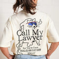 2 Sides CALL MY LAWYER OVERSIZED TEE,Oversized Men Summer Fashion Cotton, Oversized Cotton Menswear, S to 3XL Soft Top...