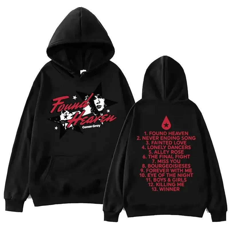 2 Sides Conan Gray Found Heaven Hoodie, Gift For Fan, Gift For Her, Gift For Him T-Shirts, Sweatshirt | RetroVerseTees.com