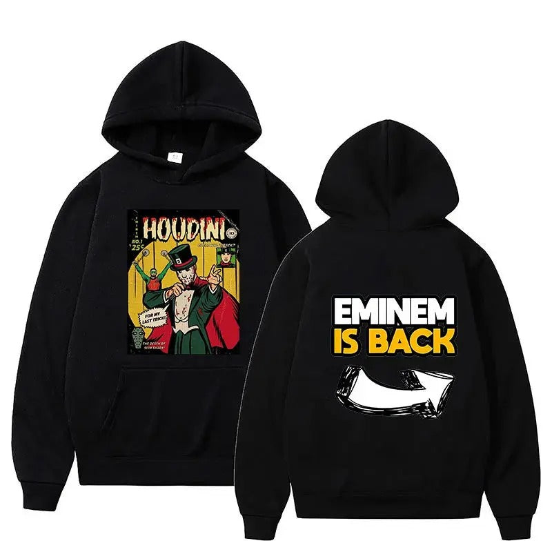2 Sides Eminem Houdini Hoodie, Gift For Fan, Gift For Her, Gift For Him T-Shirts, Sweatshirt | RetroVerseTees.com