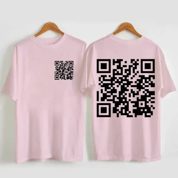2 Sides I Love You QR Code T-Shirt, QR Code I Love You Valentine's T-Shirt, Valentines Gifts, Gift For Her, Gift For Him,...