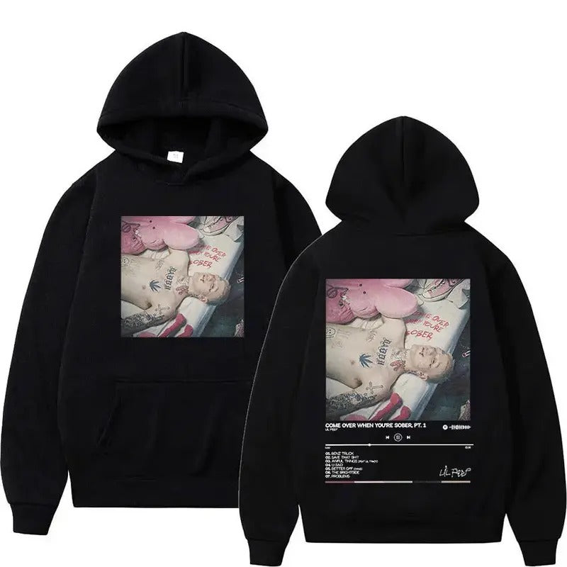 2 Sides Lil Peep Come Over When You're Sober Hoodie, Gift For Fan, Gift For Her, Gift For Him T-Shirts, Sweatshirt