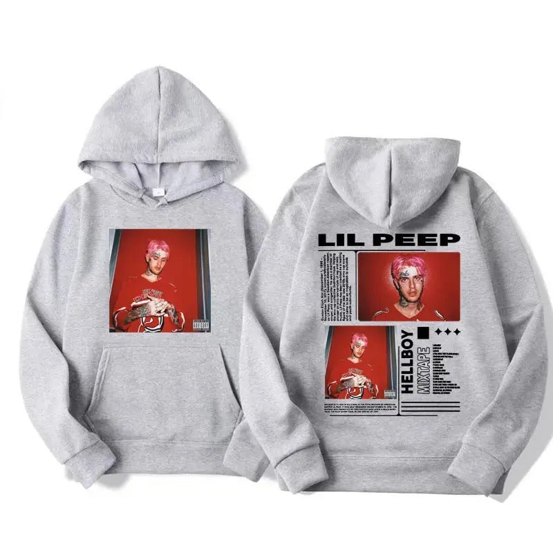2 Sides Lil Peep Hellboy Hoodie, Gift For Fan, Gift For Her, Gift For Him T-Shirts, Sweatshirt | RetroVerseTees.com