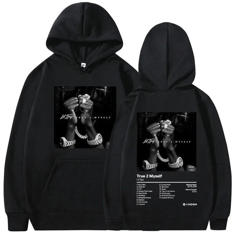 2 Sides Lil Tjay True 2 Myself Hoodie, Gift For Fan, Gift For Her, Gift For Him T-Shirts, Sweatshirt | RetroVerseTees.com
