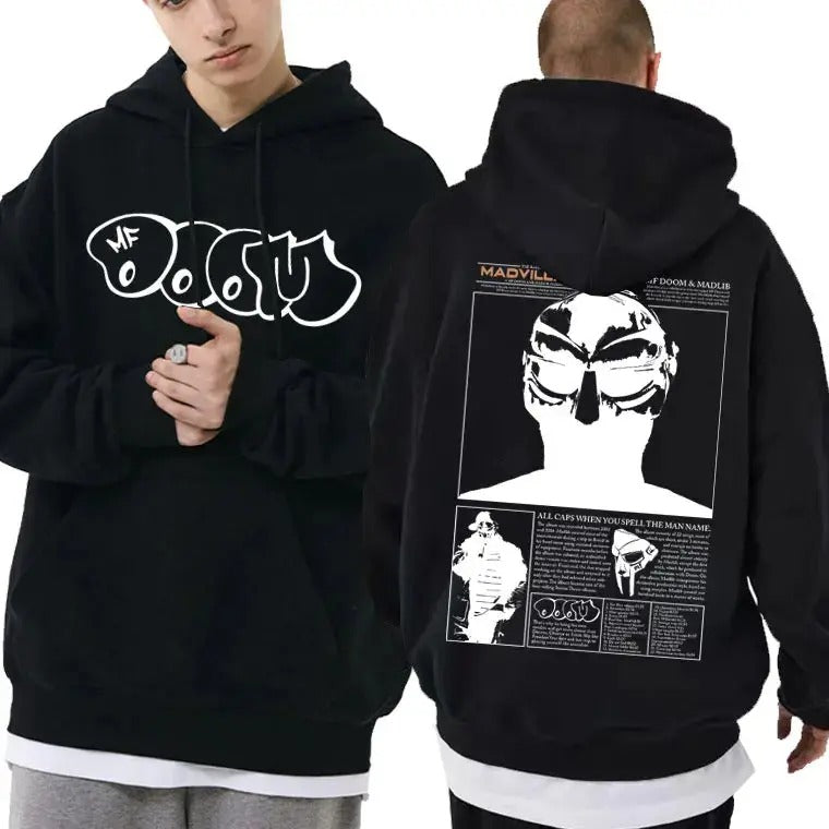 2 Sides Rapper MF Doom Hoodie, Gift For Fan, Gift For Her, Gift For Him T-Shirts, Sweatshirt | RetroVerseTees.com