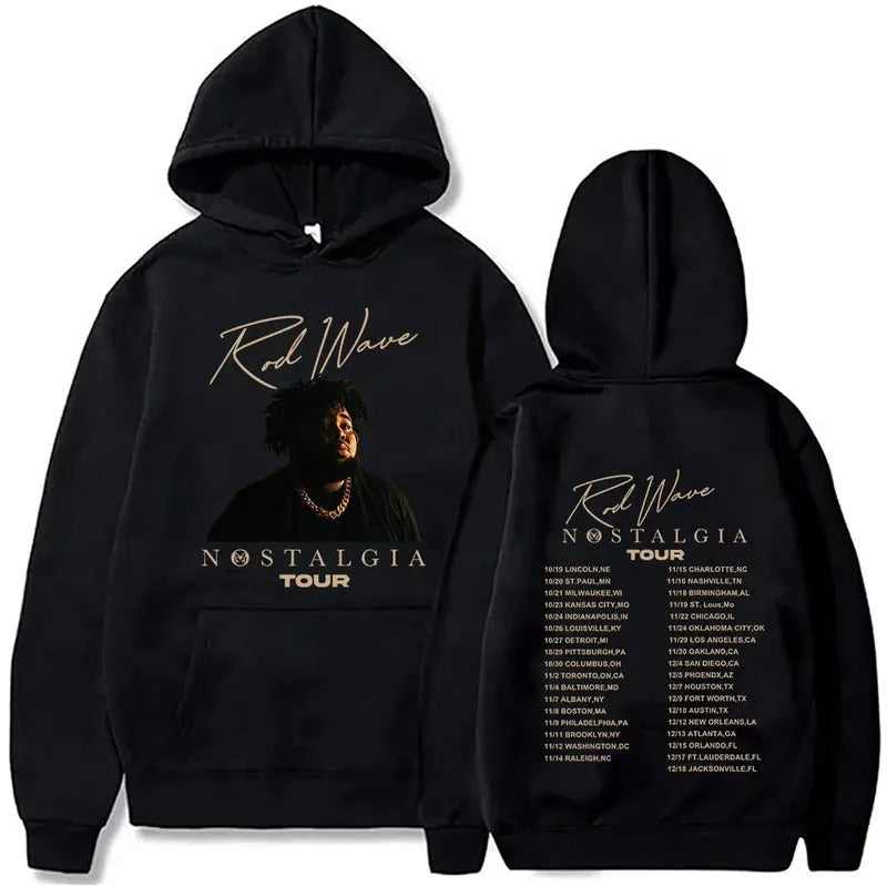 2 Sides Rod Wave Nostalgia Tour Hoodie, Gift For Fan, Gift For Her, Gift For Him T-Shirts, Sweatshirt | RetroVerseTees.com