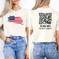 2 Sides Trump Dance QR Code T-Shirt, Trump Dance YMCA qr Code T-Shirt, Trump MAGA Election 2024, Gifts, Gift For Her,...