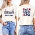 2 Sides Trump YMCA QR Code Dance Unisex Tee, Funny President Trump T-Shirt, Patriotic T-Shirt, Gifts, Gift For Her, Gift...