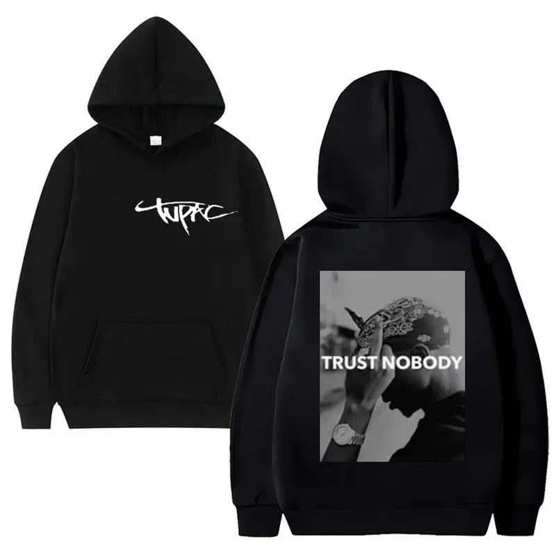 2 Sides Tupac Trust Nobody Hoodie, Gift For Fan, Gift For Her, Gift For Him T-Shirts, Sweatshirt | RetroVerseTees.com