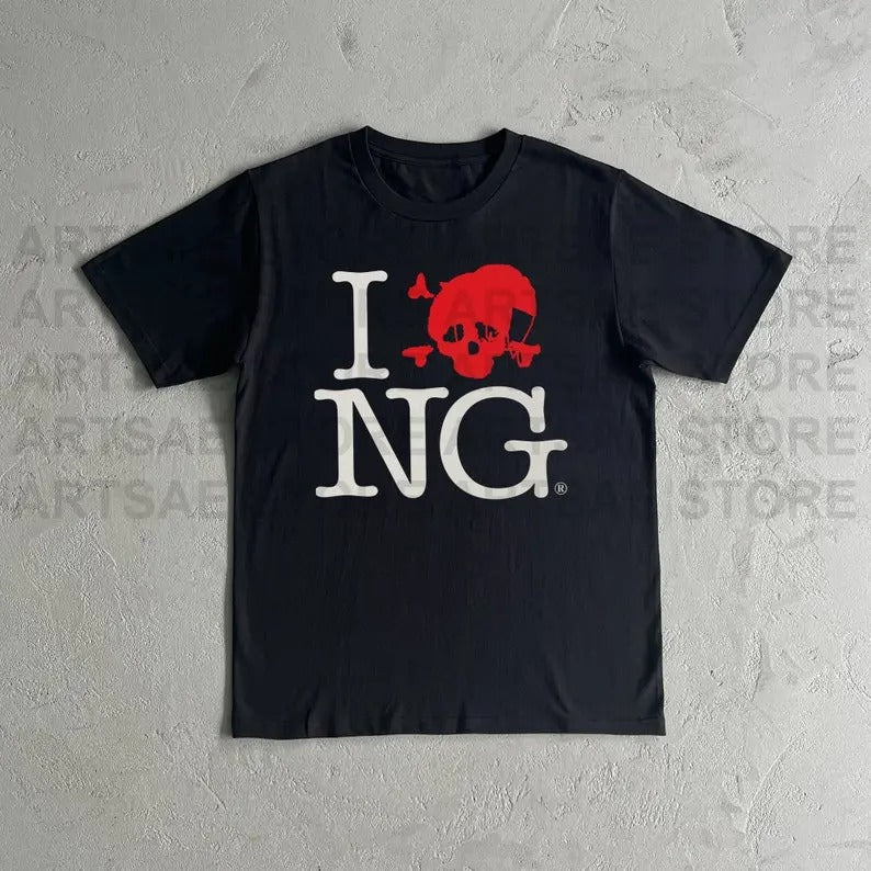 2 Slides, I Love Novagang Heavy Cotton Tee Shirt