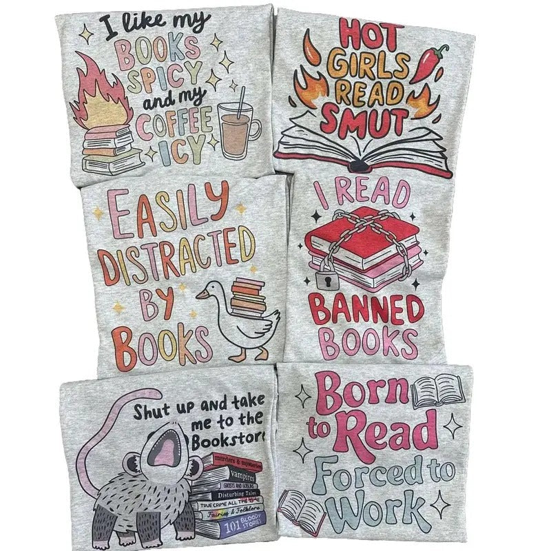 2 for 24 BOOK LOVERS BUNDLE- Graphic Tee Bundle - Choose Your Designs