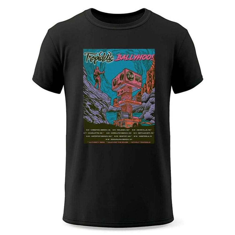 Tropidelic Ballyhoo Poster 2025 East Coast Tour t Shirt