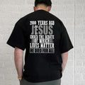 2000 Years Spiky hair fighters Jesus Ended TNF Debate FOG Which Lives Matter Mouthless cat Died for AllTee Pure Cotton...