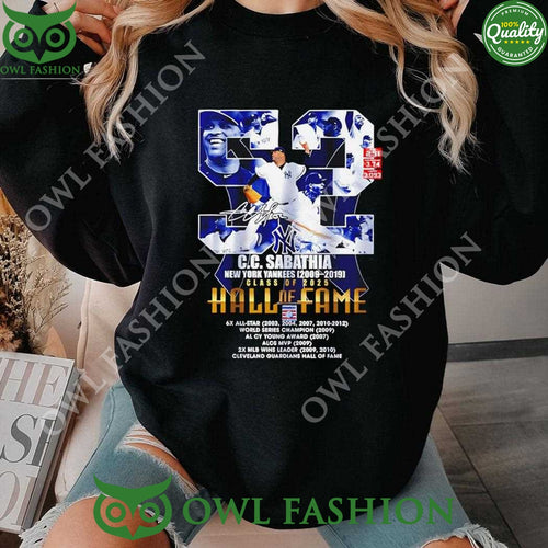 2009 2019 Class Of 2025 Hall Of Fame Cc Sabathia Yankees sweatshirt