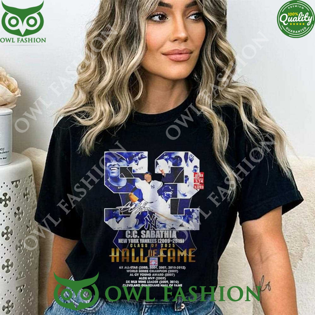2009 2019 Class Of 2025 Hall Of Fame Cc Sabathia Yankees sweatshirt