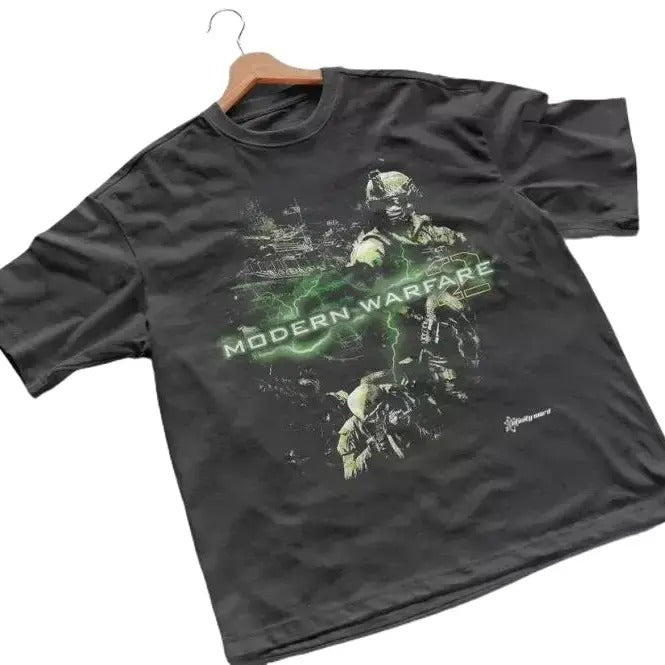 2009 Call of Duty Modern Warfare 2 IW Promo Vintage Y2K T-Shirt Cotton Menswear Top Decoration Hoodie, Sweatshirt