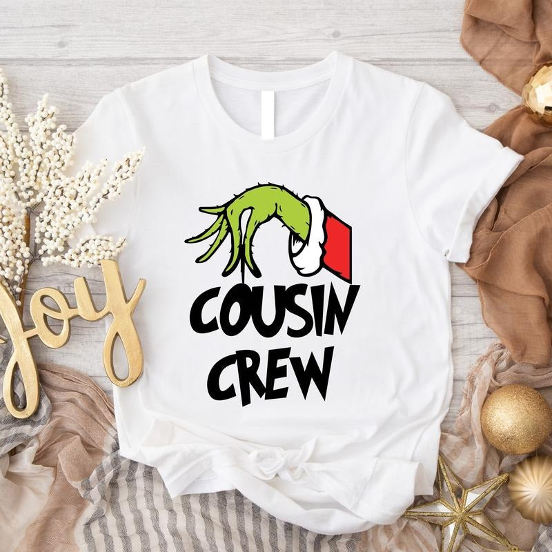 2023 Christmas Cousins Shirt, Christmas Cousin Crew T-Shirt, Matching Family Christmas Tee, Trendy Cousin Squad Holiday...