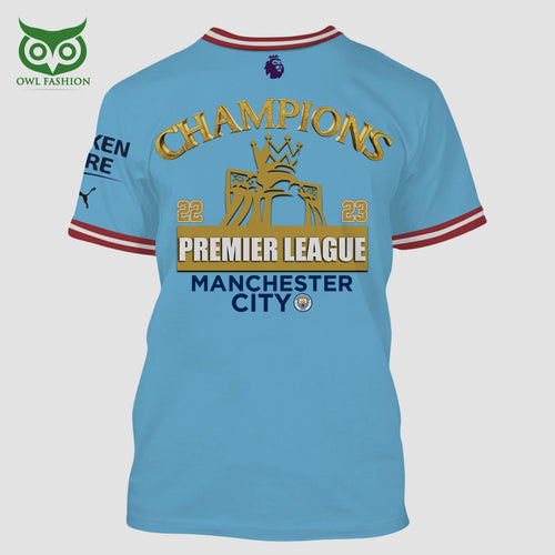 2023 Premier League Champions Manchester City FC Premier League T-Shirt