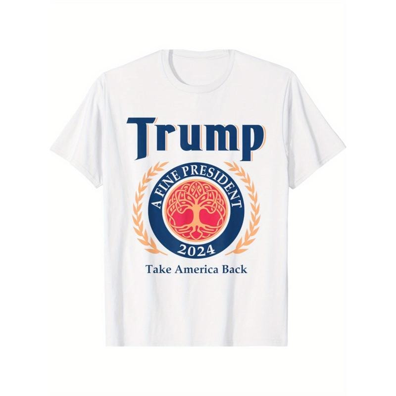 2024 Campaign Trump Lightsaber brand-Shirt Men Women Lightsaber brand-Shirt Humorous Letters Printed Graphic Tees Tops...