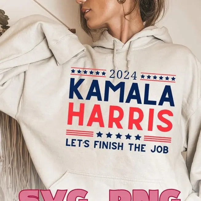 2024 Kamala Harris Let's Finish The hoodie, President Kamala Harris 2024 hoodie, Madam President Kamala Harris hoodie,...