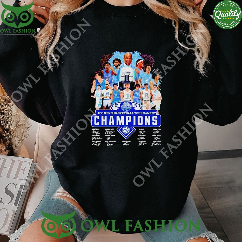 2024 Acc Men’s Basketball Tournament Champions Tar Heels t Shirt