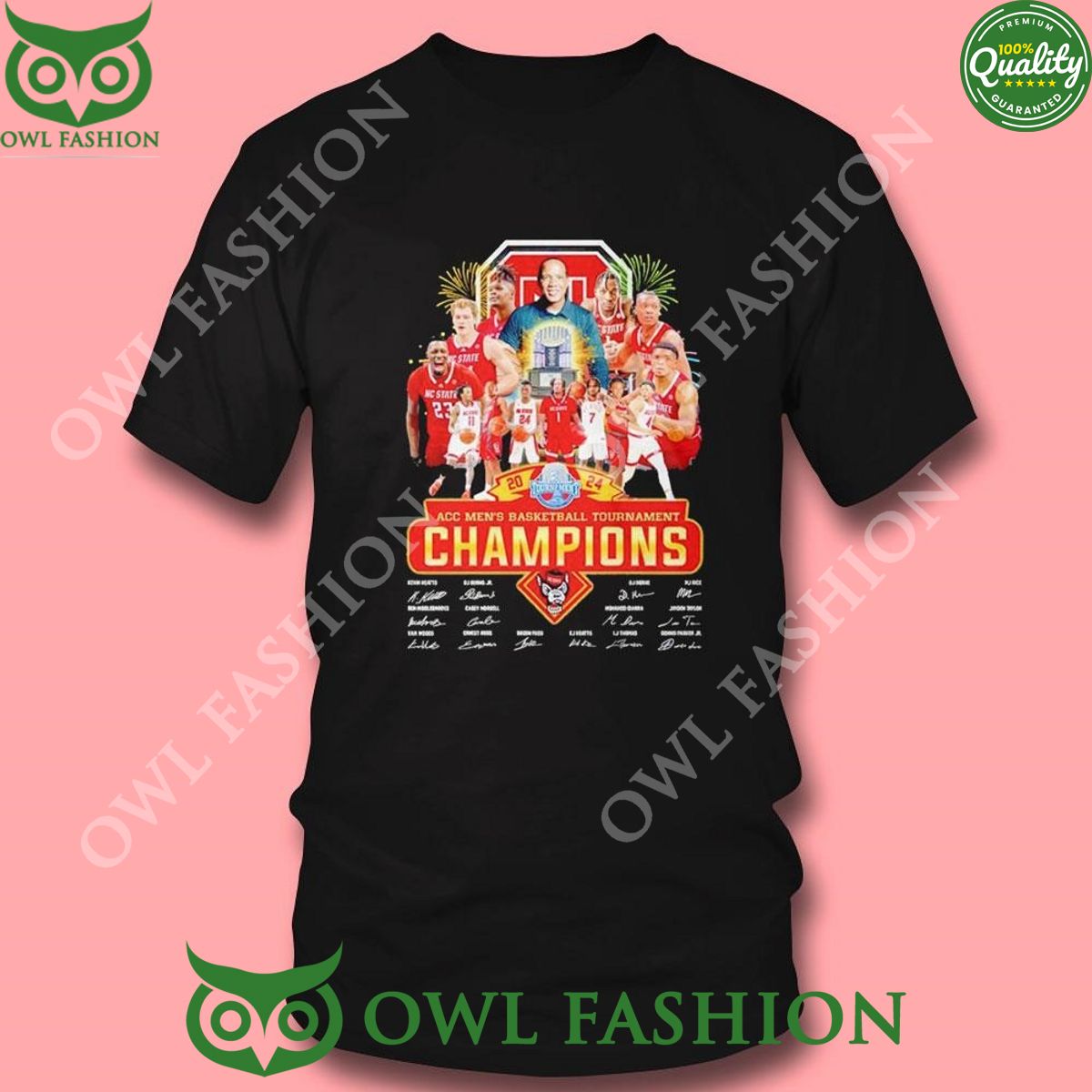2024 Acc Nc State Wolfpack Men’s Basketball Tournament Champions Signatures Sweatshirt