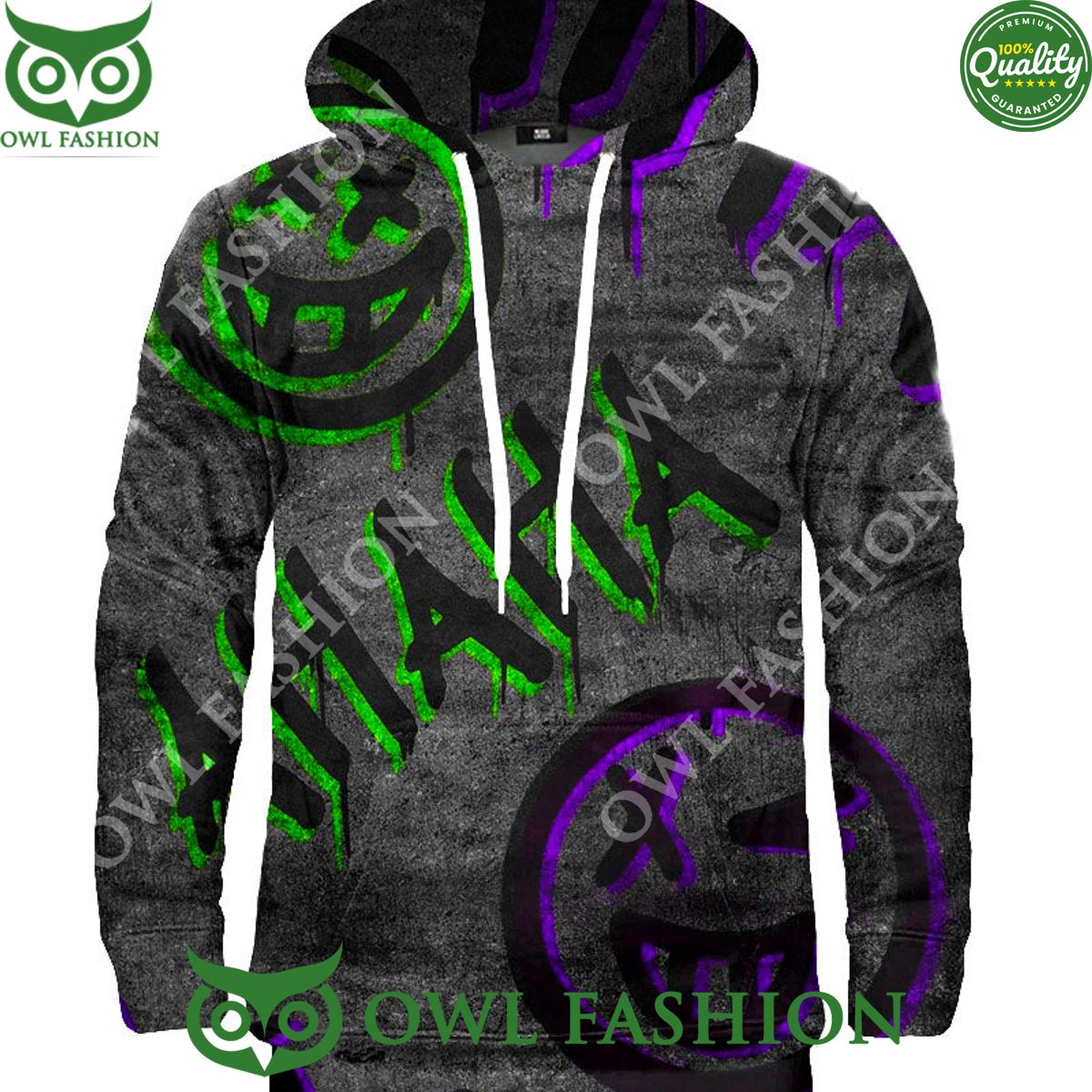 2024 ahaha Joker white printed hoodie