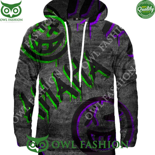 2024 ahaha Joker white printed hoodie